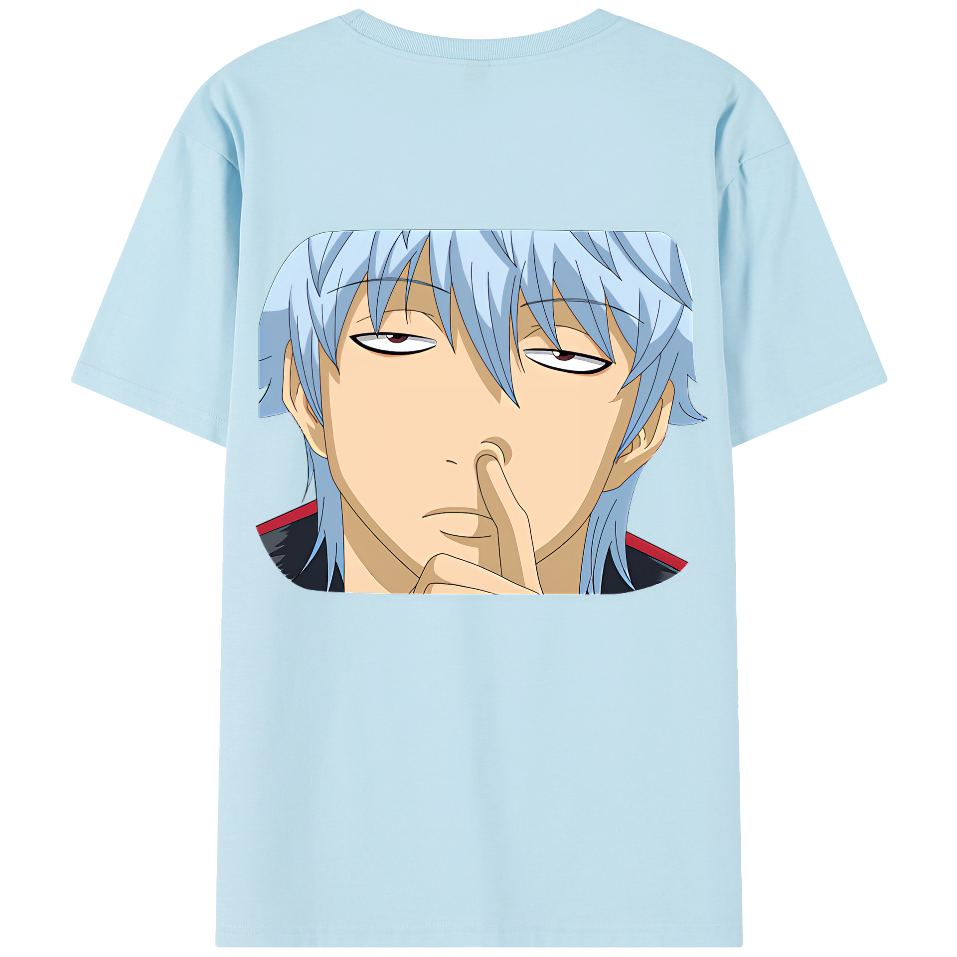 （画像用） ぎんたま 坂田銀時（さかたぎんとき） 神楽 志村新八（しむら しんぱち） GINTAMA Sakata Gintoki Kagura Shimura Shinpachi 綿100％半袖Tシャツ（背面プリント）
